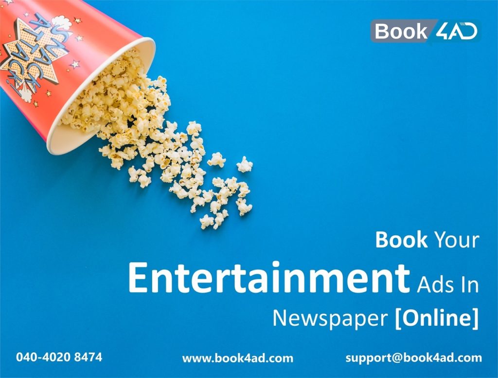 HOW TO BOOK ENTERTAINMENT CLASSIFIED ADVERTISEMENT ONLINE IN THE HINDU NEWSPAPER