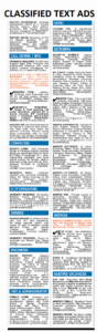 Classified Text Ad Size